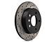 StopTech Sport Cross-Drilled Rotors; Rear Pair (94-04 Mustang GT, V6)