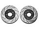 StopTech Sport Cross-Drilled and Slotted Rotors; Front Pair (05-10 Mustang GT; 11-14 Mustang V6)