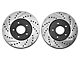 StopTech Sport Cross-Drilled and Slotted Rotors; Front Pair (05-10 Mustang V6)