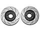StopTech Sport Cross-Drilled and Slotted Rotors; Front Pair (05-10 Mustang V6)