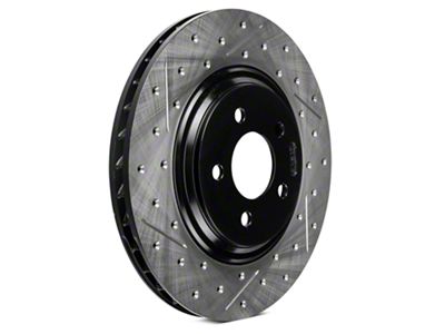 StopTech Sport Cross-Drilled and Slotted Rotors; Front Pair (94-04 Mustang Cobra, Bullitt, Mach 1)