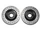 StopTech Sport Cross-Drilled and Slotted Rotors; Front Pair (94-04 Mustang Cobra, Bullitt, Mach 1)