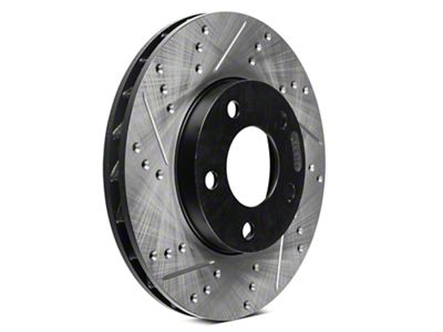 StopTech Sport Cross-Drilled and Slotted Rotors; Front Pair (94-04 Mustang GT, V6)