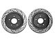 StopTech Sport Cross-Drilled and Slotted Rotors; Rear Pair (05-14 Mustang, Excluding 13-14 GT500)