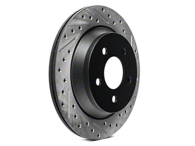 StopTech Sport Cross-Drilled and Slotted Rotors; Rear Pair (94-04 Mustang Cobra, Bullitt, Mach 1)