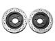 StopTech Sport Cross-Drilled and Slotted Rotors; Rear Pair (94-04 Mustang Cobra, Bullitt, Mach 1)
