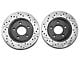 StopTech Sport Cross-Drilled and Slotted Rotors; Rear Pair (94-04 Mustang GT, V6)