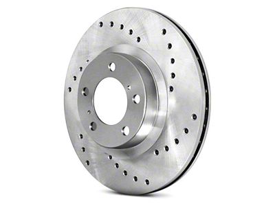 StopTech C-TEK Sport Drilled Rotor; Front Driver Side (05-10 Mustang GT; 11-14 Mustang V6)