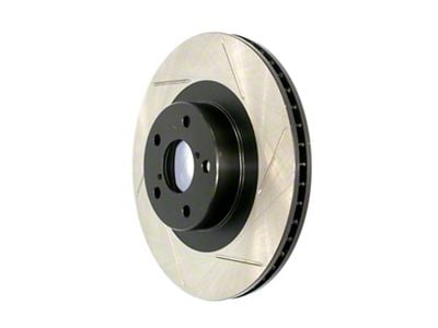 StopTech Cryo Sport Slotted Rotor; Front Passenger Side (15-23 Mustang EcoBoost w/o Performance Pack, V6)