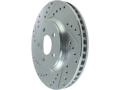 StopTech Sport Drilled and Slotted Rotor; Front (05-10 Mustang GT; 11-14 Mustang V6)