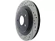 StopTech Sport Drilled and Slotted Rotor; Front (05-10 Mustang V6)