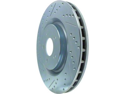 StopTech Sport Drilled and Slotted Rotor; Front (11-14 Mustang GT w/ Performance Pack; 12-13 Mustang BOSS 302; 07-12 Mustang GT500)