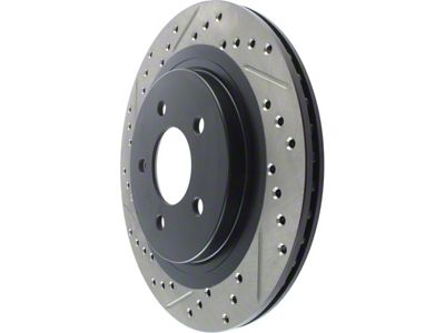 StopTech Sport Drilled and Slotted Rotor; Front (1979 5.0L Mustang; 82-86 Mustang; 87-93 2.3L Mustang)