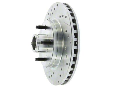 StopTech Sport Drilled and Slotted Rotor; Front (87-93 5.0L Mustang)