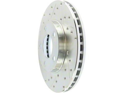 StopTech Sport Drilled and Slotted Rotor; Front (94-04 Mustang GT, V6)