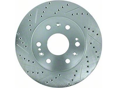 StopTech Sport Drilled and Slotted Rotor; Front Passenger Side (84-86 Mustang SVO)