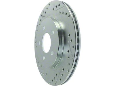 StopTech Sport Drilled and Slotted Rotor; Rear (05-14 Mustang, Excluding 13-14 GT500)