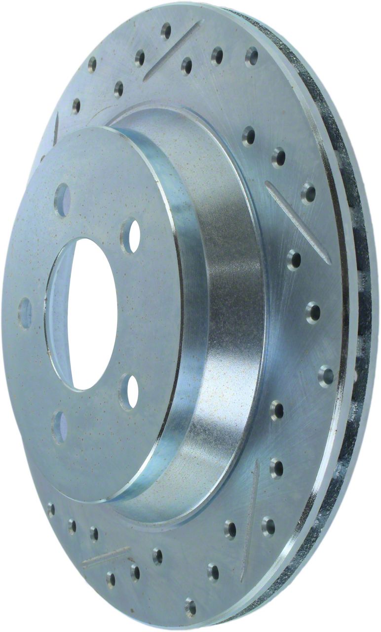 StopTech 05-10 Ford Mustang Slotted & Drilled Right Rear Rotor main image 1