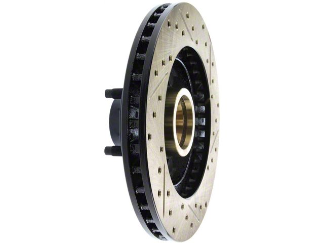 StopTech Sport Drilled and Slotted Rotor; Front Passenger Side (84-86 Mustang SVO)