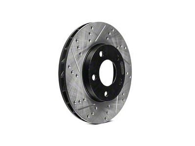 StopTech Sport Drilled and Slotted Rotor; Front Passenger Side (1993 Mustang Cobra)