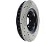 StopTech Sport Drilled and Slotted Rotor; Front Passenger Side (15-23 Mustang GT w/o Performance Pack, EcoBoost w/ Performance Pack)