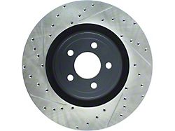 StopTech Sport Drilled and Slotted Rotor; Front Passenger Side (15-23 Mustang GT w/ Performance Pack)