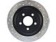 StopTech Sport Drilled and Slotted Rotor; Rear Driver Side (15-23 Mustang EcoBoost w/o Performance Pack, V6)