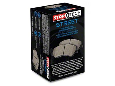 StopTech Sport Premium Semi-Metallic Brake Pads; Rear Pair (15-23 Mustang GT w/o Performance Pack, EcoBoost w/ Performance Pack)