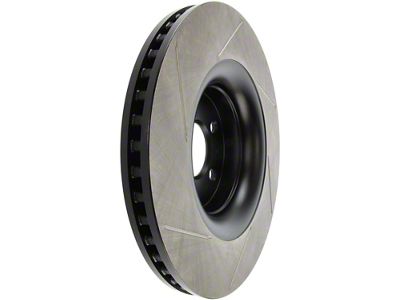 StopTech Sport Slotted Rotor; Front Driver Side (15-23 Mustang GT w/o Performance Pack, EcoBoost w/ Performance Pack)