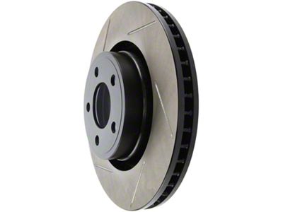 StopTech Sport Slotted Rotor; Front Passenger Side (15-23 Mustang EcoBoost w/o Performance Pack, V6)