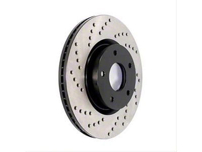 StopTech Sportstop Cryo Sport Drilled Rotor; Front Driver Side (11-14 Mustang GT Brembo; 12-13 Mustang BOSS 302; 07-12 Mustang GT500)