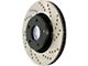 StopTech Sportstop Cryo Sport Drilled Rotor; Front Passenger Side (11-14 Mustang GT w/o Performance Pack)