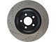 StopTech Sportstop Cryo Sport Drilled Rotor; Front Passenger Side (15-23 Mustang EcoBoost w/o Performance Pack, V6)