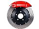 StopTech ST-40 Performance Drilled 2-Piece Front Big Brake Kit with 332x32mm Rotors; Red Calipers (94-04 Mustang Cobra, Bullitt, Mach 1)