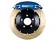 StopTech ST-40 Performance Slotted Coated 2-Piece Front Big Brake Kit with 332x32mm Rotors; Blue Calipers (94-04 Mustang Cobra, Bullitt, Mach 1)