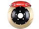 StopTech ST-40 Performance Slotted Coated 2-Piece Front Big Brake Kit with 355x32mm Rotors; Red Calipers (94-04 Mustang Cobra, Bullitt, Mach 1)