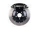 StopTech ST-40 Performance Slotted 2-Piece Front Big Brake Kit; Black Calipers (05-10 Mustang GT)