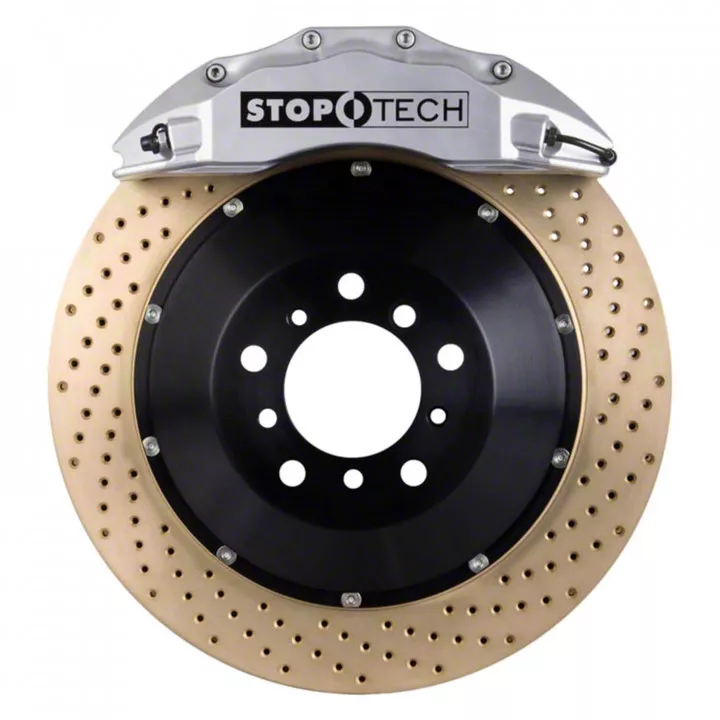 Stoptech Calipers StopTech Mustang ST-60 Performance Drilled Coated 2-Piece Front Big ...