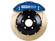 StopTech ST-60 Performance Slotted Coated 2-Piece Front Big Brake Kit with 380x32mm Rotors; Blue Calipers (05-10 Mustang GT)