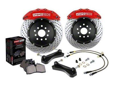 StopTech ST-60 Performance Slotted Coated 2-Piece Front Big Brake Kit with 355x32mm Rotors; Yellow Calipers (05-10 Mustang GT)