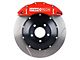 StopTech ST-60 Performance Slotted 2-Piece Front Big Brake Kit with 380x32mm Rotors; Red Calipers (05-10 Mustang GT)
