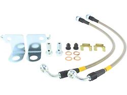StopTech Stainless Steel Braided Brake Line Kit; Front (15-23 Mustang GT w/ Performance Pack)