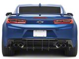 Genali VR2 Rear Diffuser; Satin Black Vinyl (16-24 Camaro LT1, SS, ZL1)