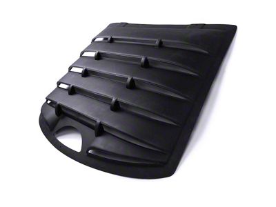 LV Style Rear Window Louvers; Matte Black (93-03 Camaro Coupe)