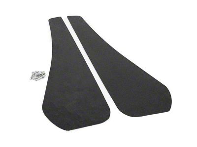 Mud Flaps; Front; Carbon Flash Metallic Vinyl (10-15 Camaro)