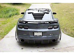 Tekno 1 Rear Window Louvers; Unpainted Black (10-15 Camaro Coupe)