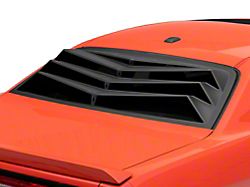 Bakkdraft Rear Window Louvers; Matte Black (08-23 Challenger)