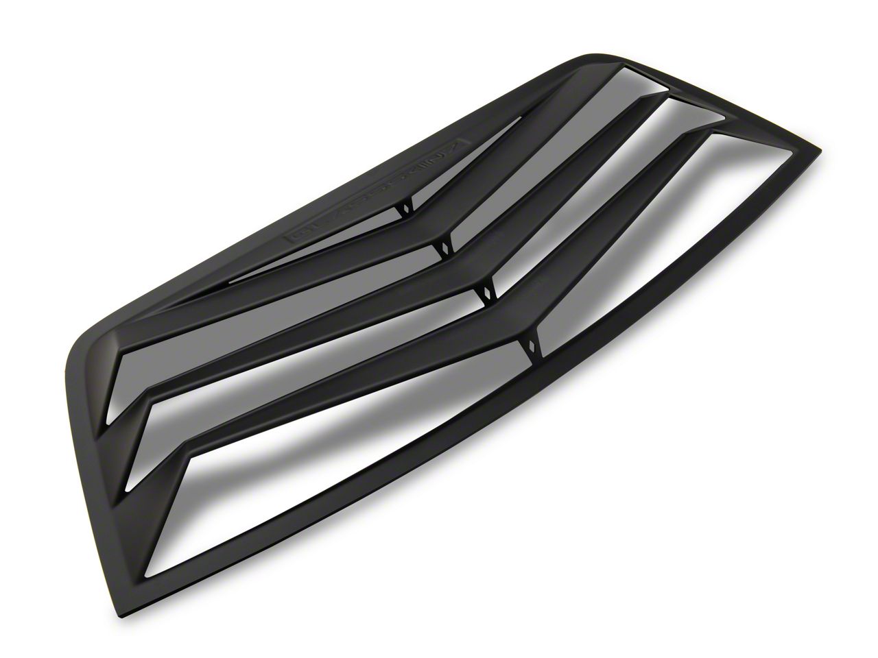 Challenger Bakkdraft Rear Window Louvers; Matte Black (08-23