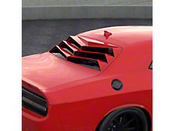 Bakkdraft Rear Window Louvers; Matte Black (08-23 Challenger)