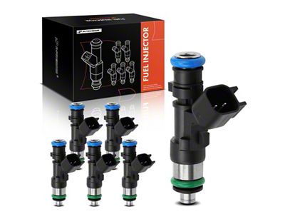 Fuel Injector Kit; Set of 6; Black (09-10 3.5L Challenger)